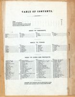 Table of Contents, Athens County 1875